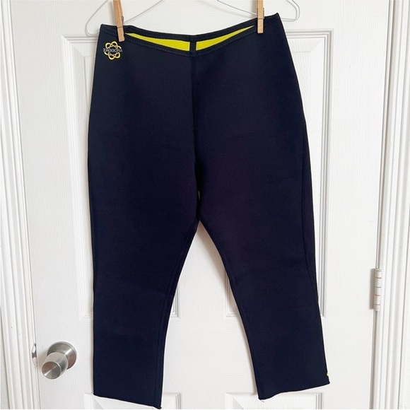 Zaggora | Thermo Fit Hot Yoga/ Workout Slimwear Crop Pants Neoprene- slimming - Picture 2 of 6